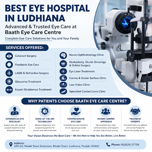 Best Eye Hospital in Ludhiana – Advanced & Trusted Eye Care at Baath Eye Care Centre