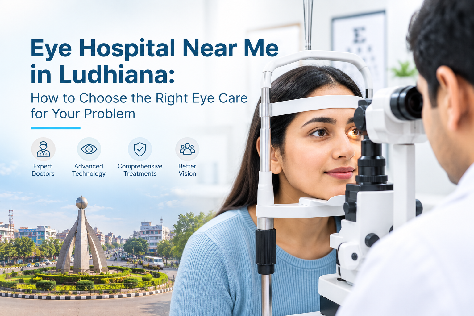 Eye Hospital Near Me in Ludhiana: How to Choose the Right Eye Care for Your Problem